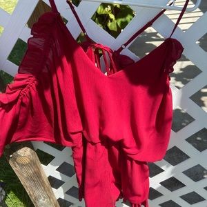 Gorgeous red romper!